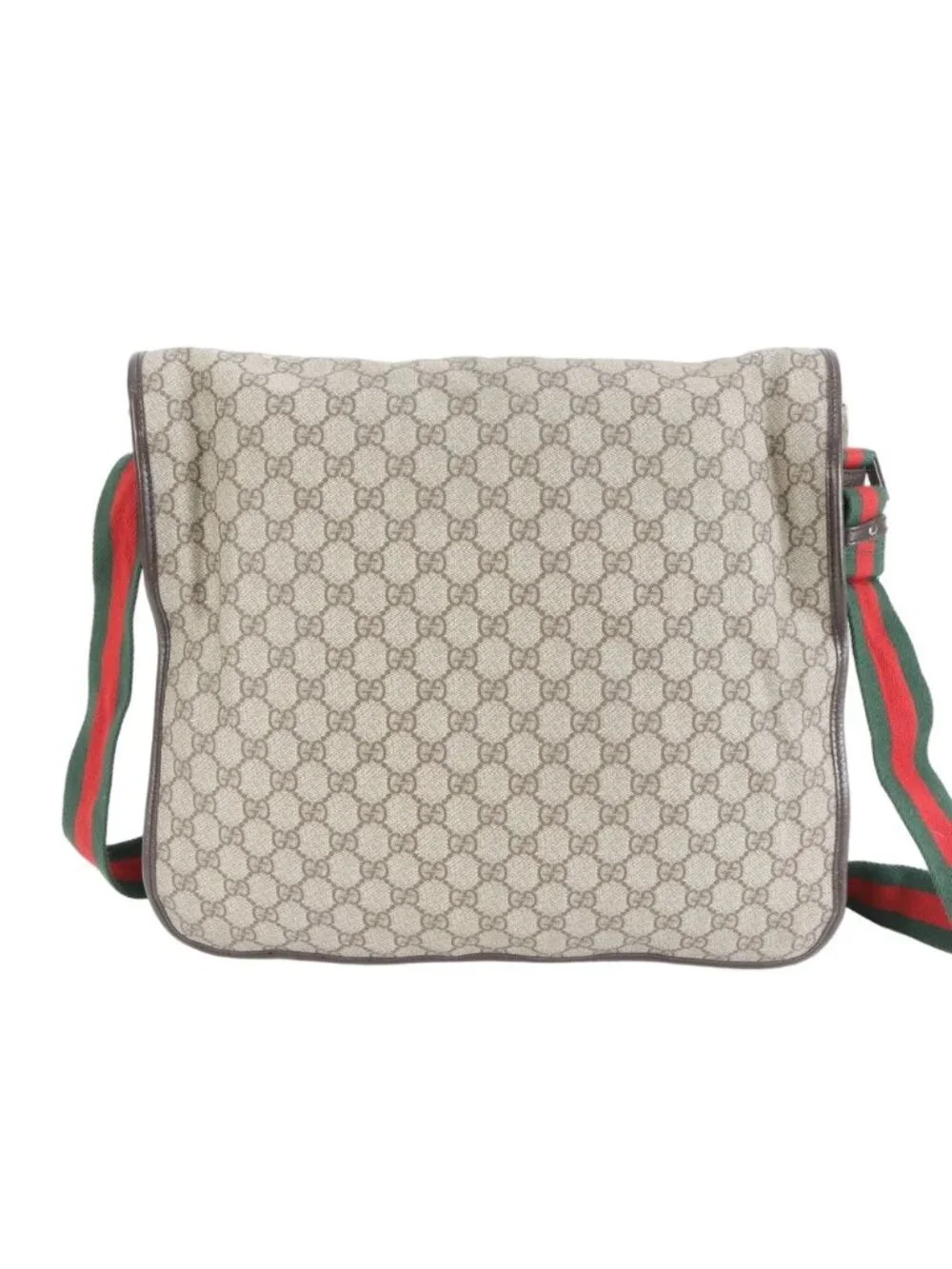 Gucci GG Supreme Sherry Line Leather Shoulder Bag Crossbody Messenger
